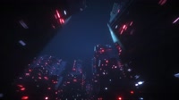 Sci-Fi Night Cyberpunk City Futuristic Background 4K 万家灯火