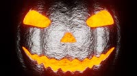 Silver Helloween Pumpkin Background -VJ素材万圣