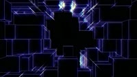 VJ Loop video. 3d grid tunnel of cubes. Сubic tunnel from a 3d Grid. Сubic tunnel wire 3D animation