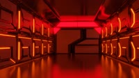 Sci-fi hallway test animation